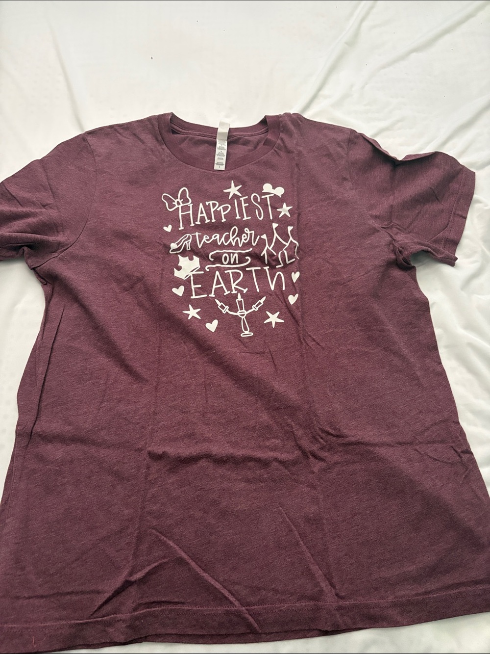 Happiest Teacher on Earth Women’s T‑Shirt - Plum